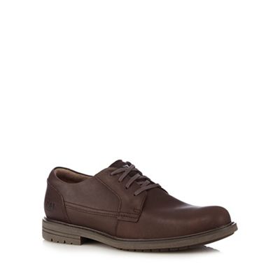 Caterpillar Brown leather 'Cason' casual shoes